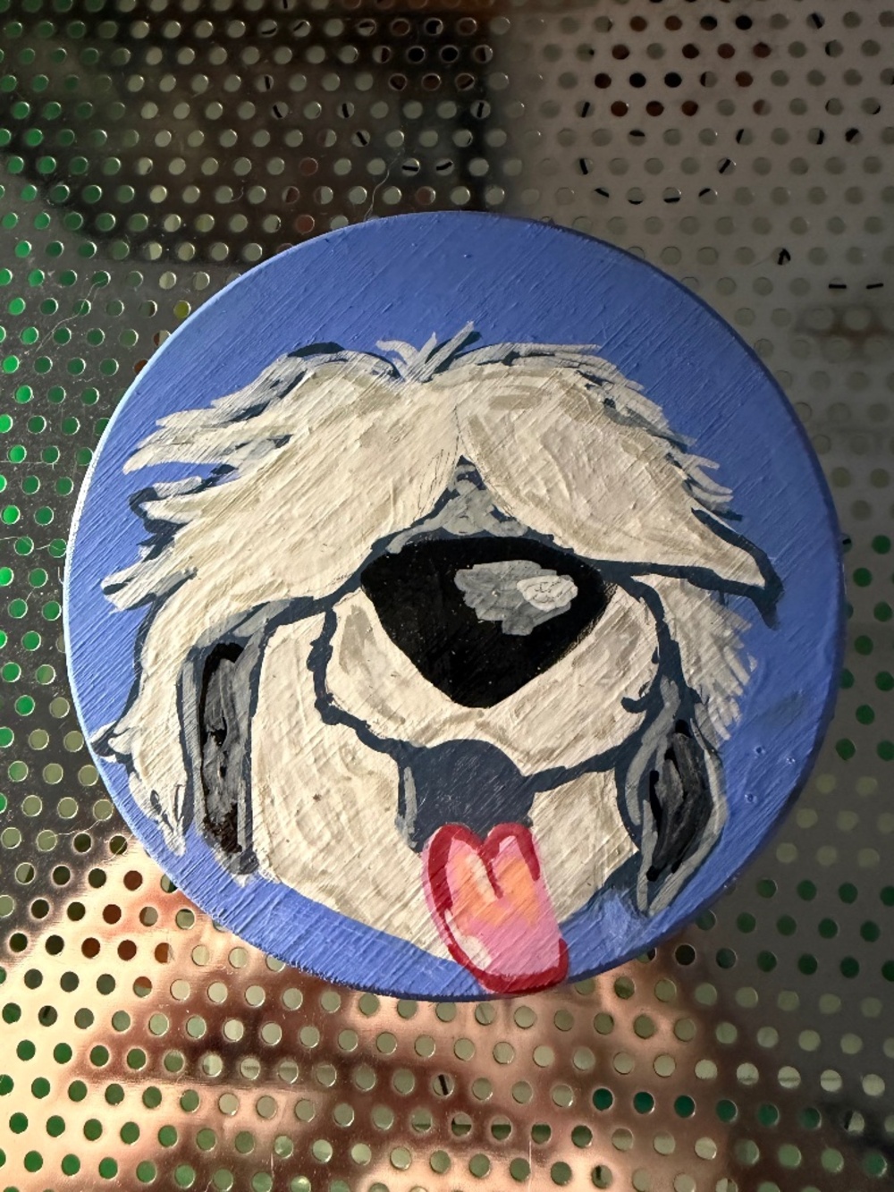 Custom hand painted disney coaster Max